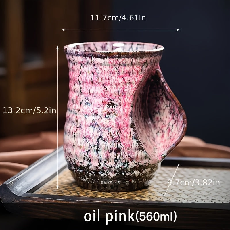 Elegant Ceramic Coffee Cup-Burnt Leak Proof Insulated Tea Cup, Suitable For Home And Office Use, Perfect Holiday Gift