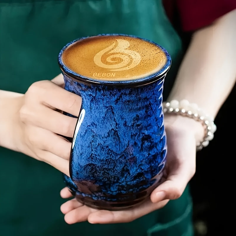 Elegant Ceramic Coffee Cup-Burnt Leak Proof Insulated Tea Cup, Suitable For Home And Office Use, Perfect Holiday Gift